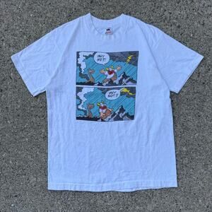 Vintage 90s Hägar the Horrible “Why Me?” Parody   Comic T Shirt